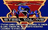 Steel Talons title screen for Atari Lynx